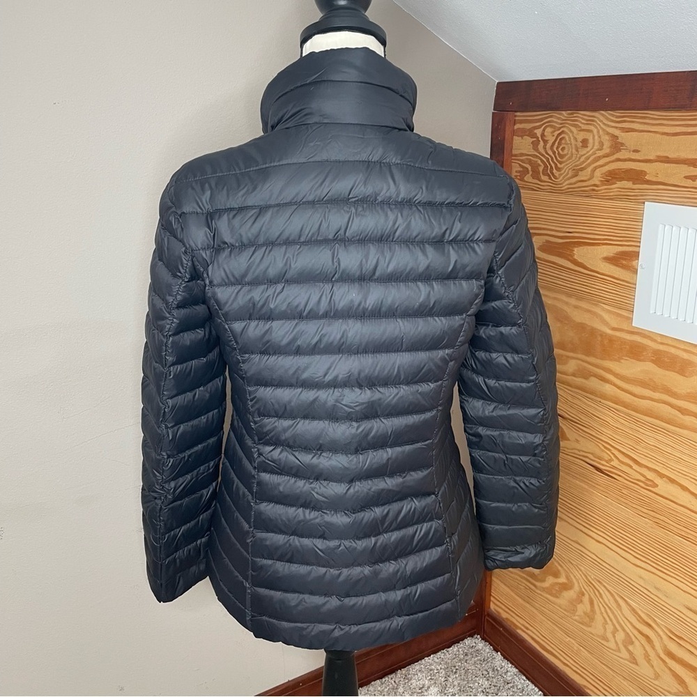 Kate Spade Packable Puffer Jacket Duck Down Feathers Black Pink Extra Small XS - Picture 3 of 13